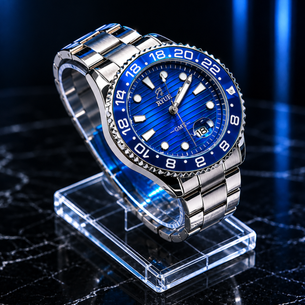 Royal Silver Chrono - Blue Edition