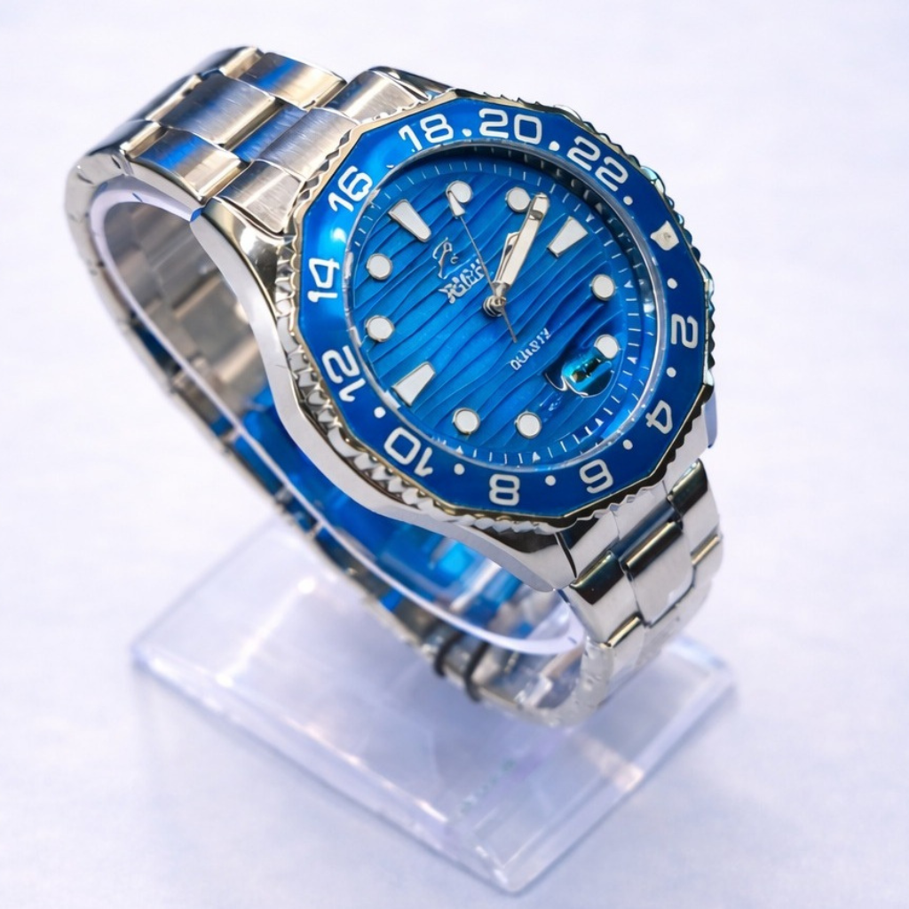 Royal Silver Chrono - Blue Edition